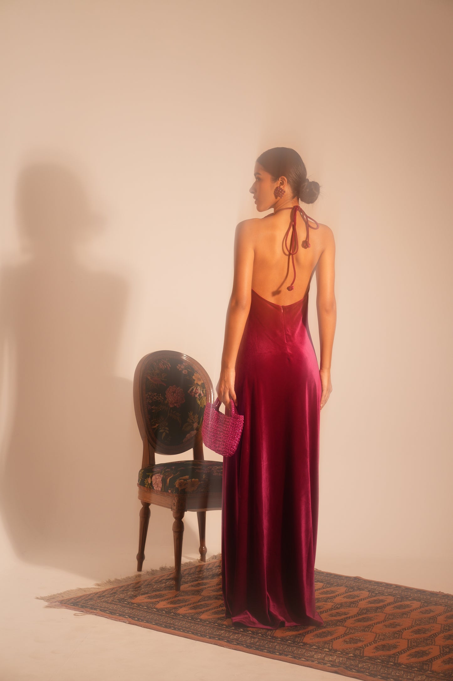 Velvet Bloom Gown
