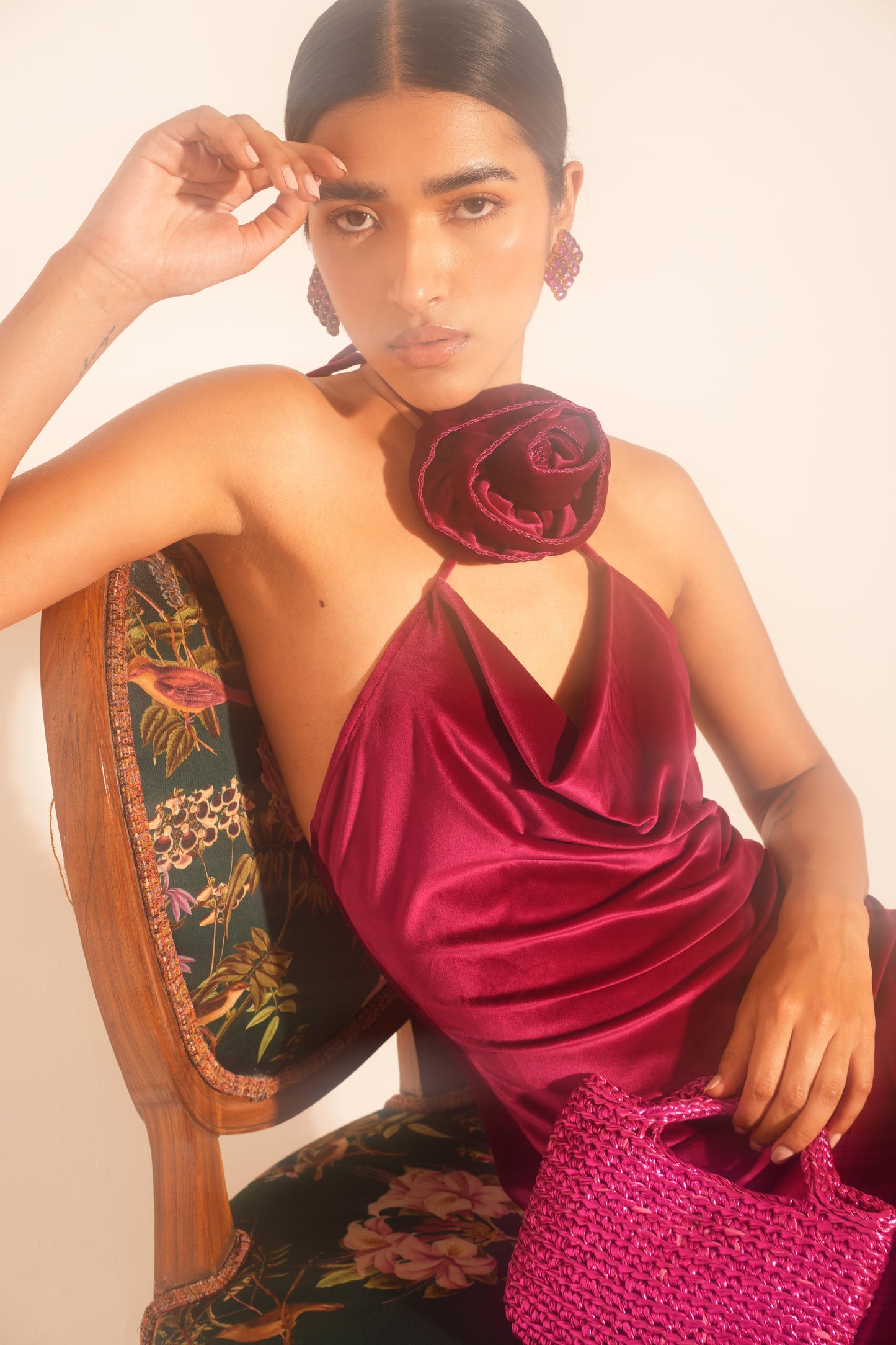 Velvet Bloom Gown