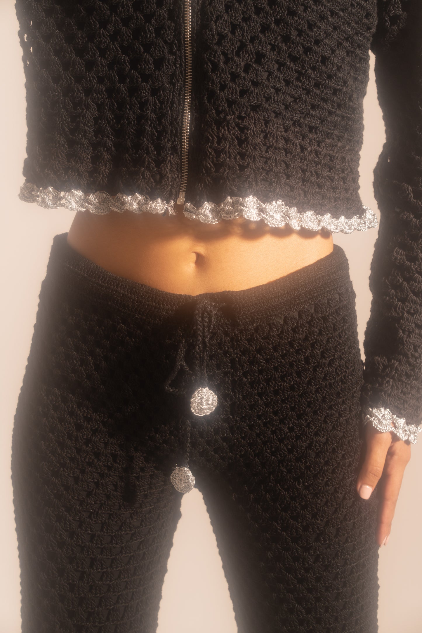 The Noir Crochet Co-ord Set