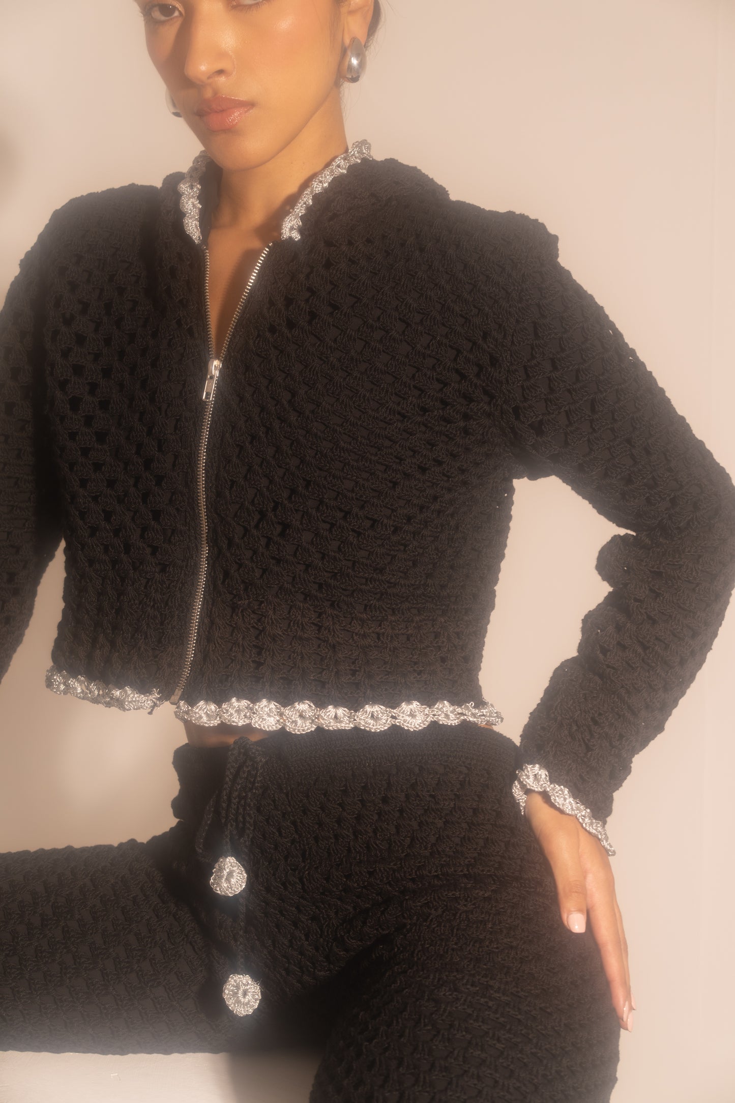 The Noir Crochet Co-ord Set